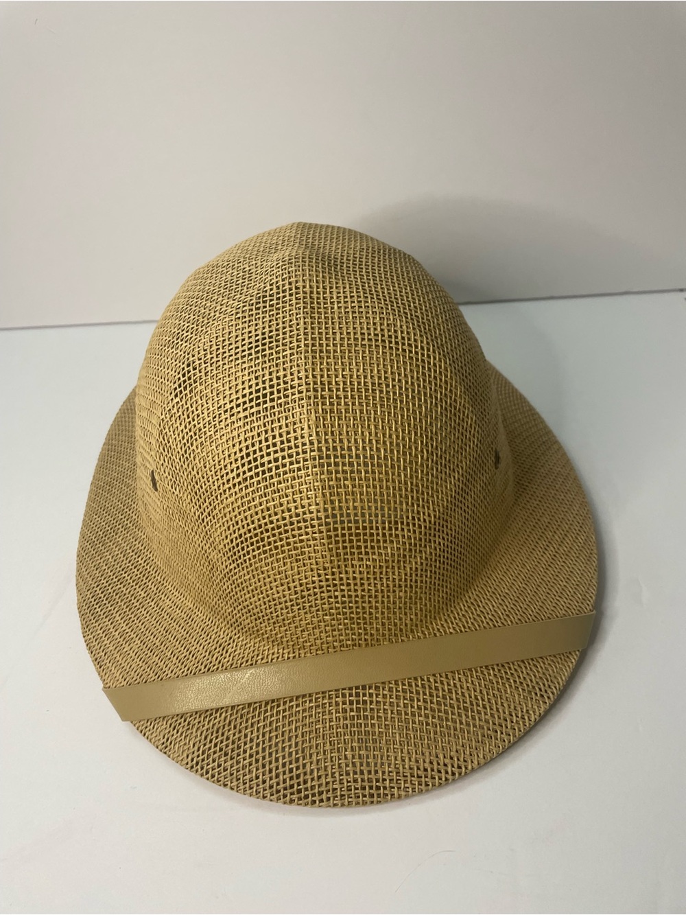 Sun Fari Straw Hat Safari Jungle Expedition WENDELL FABRICS CO. MADE IN USA